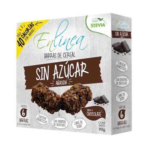 Barra de Cereal y Chocolate EN LINEA Caja 90g