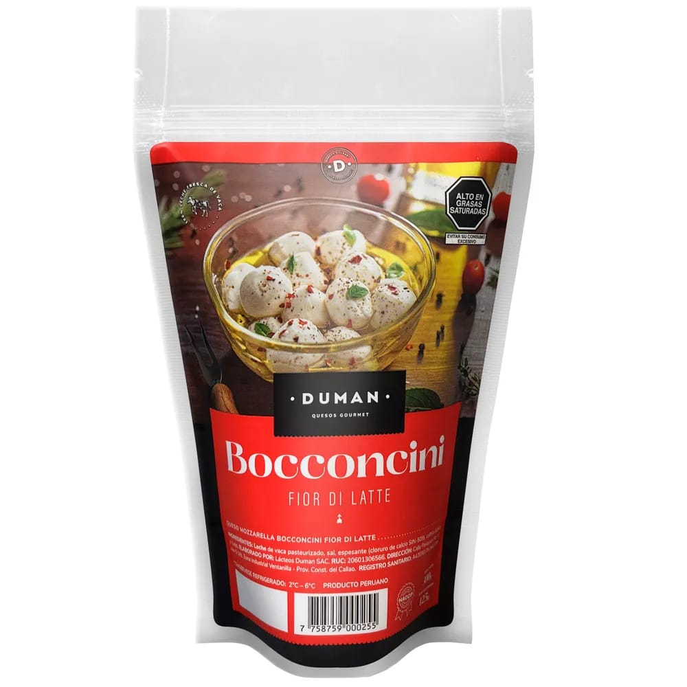 Queso Bocconcini DUMAN  Paquete 125g