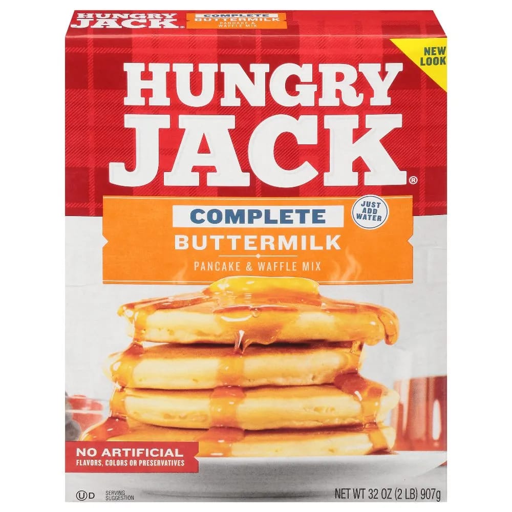 Pancake & Wafle HUNGRY JACK Mix But Caja 907g