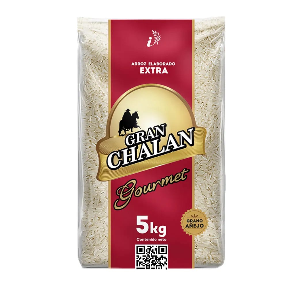 Arroz Extra Gourmet  Añejo GRAN CHALAN Paquete 5Kg