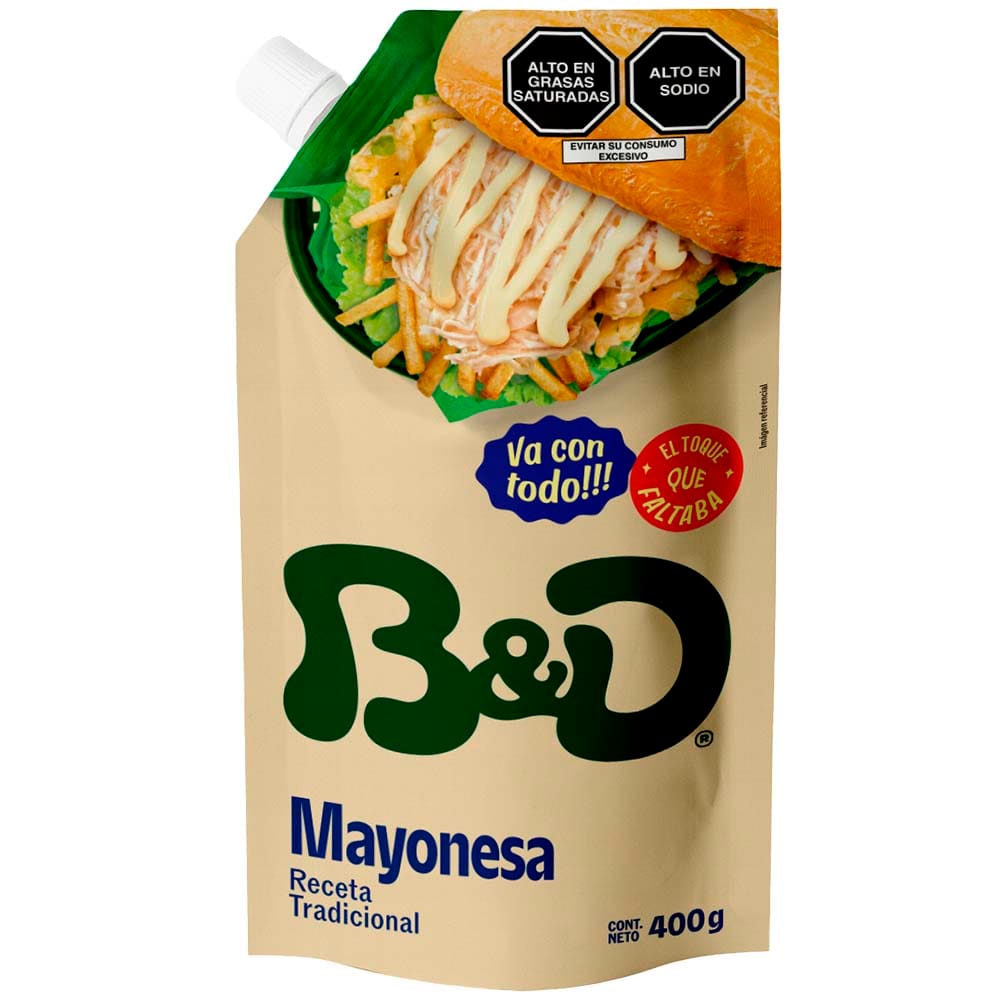 Mayonesa B&D Doypack 400g