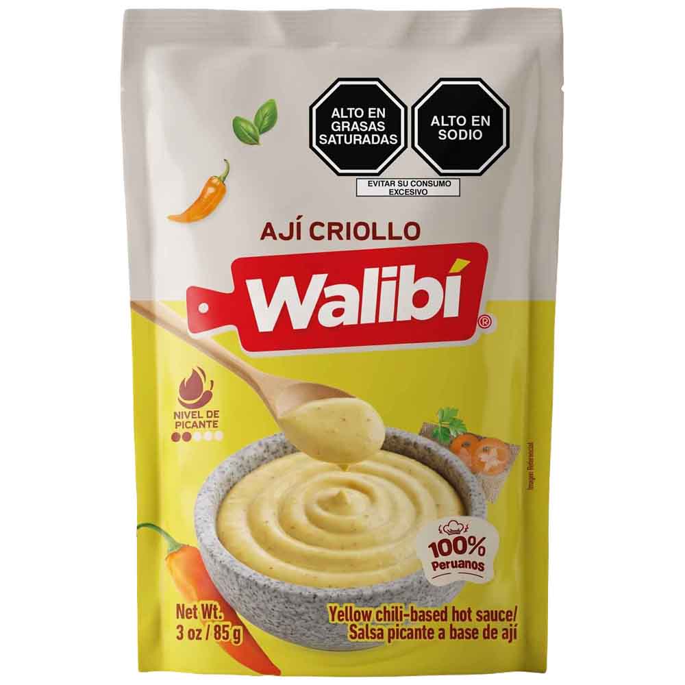 Salsa WALIBI Ají criollo Doypack 85Gr