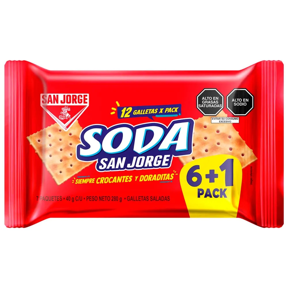 Galletas de Soda SAN JORGE Paquete 7un