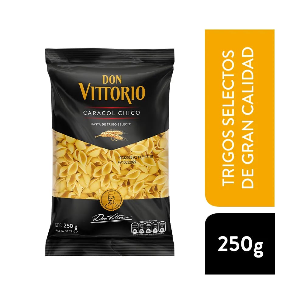 Fideos Caracol DON VITTORIO Bolsa 250g