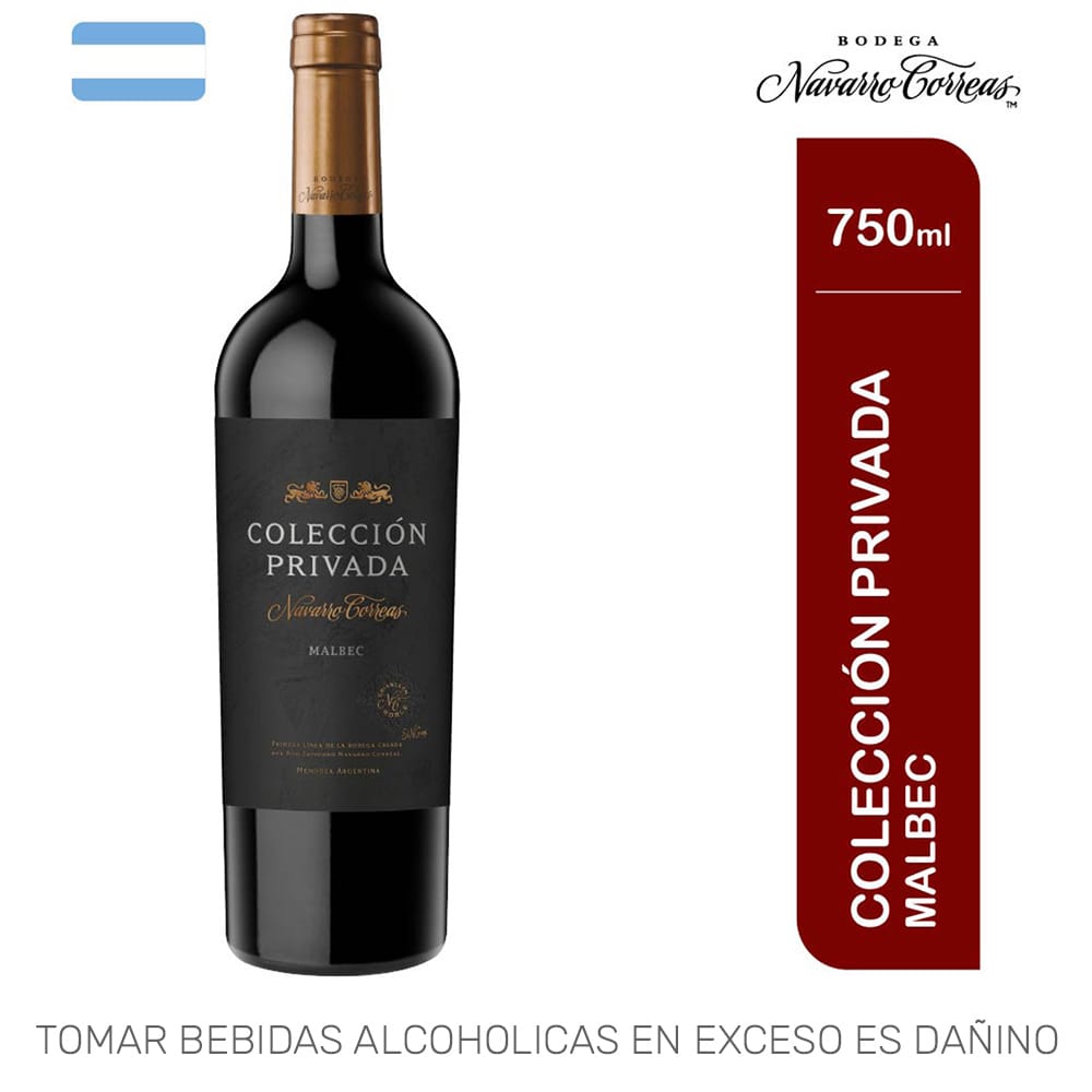 Vino Tinto NAVARRO CORREAS Colección Privada Malbec Botella 750ml
