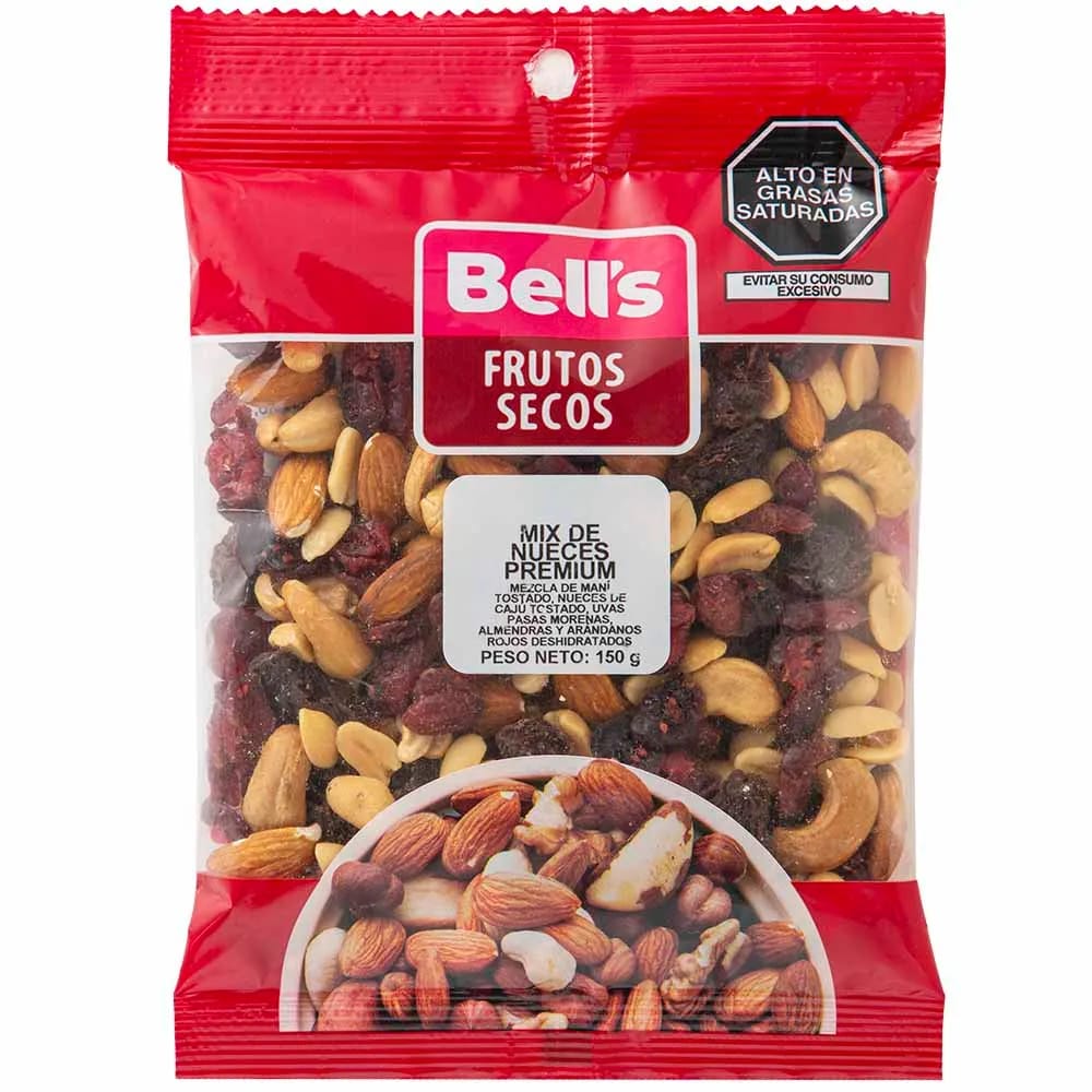 Piqueo BELL'S Mix nueces premium Bolsa 150Gr