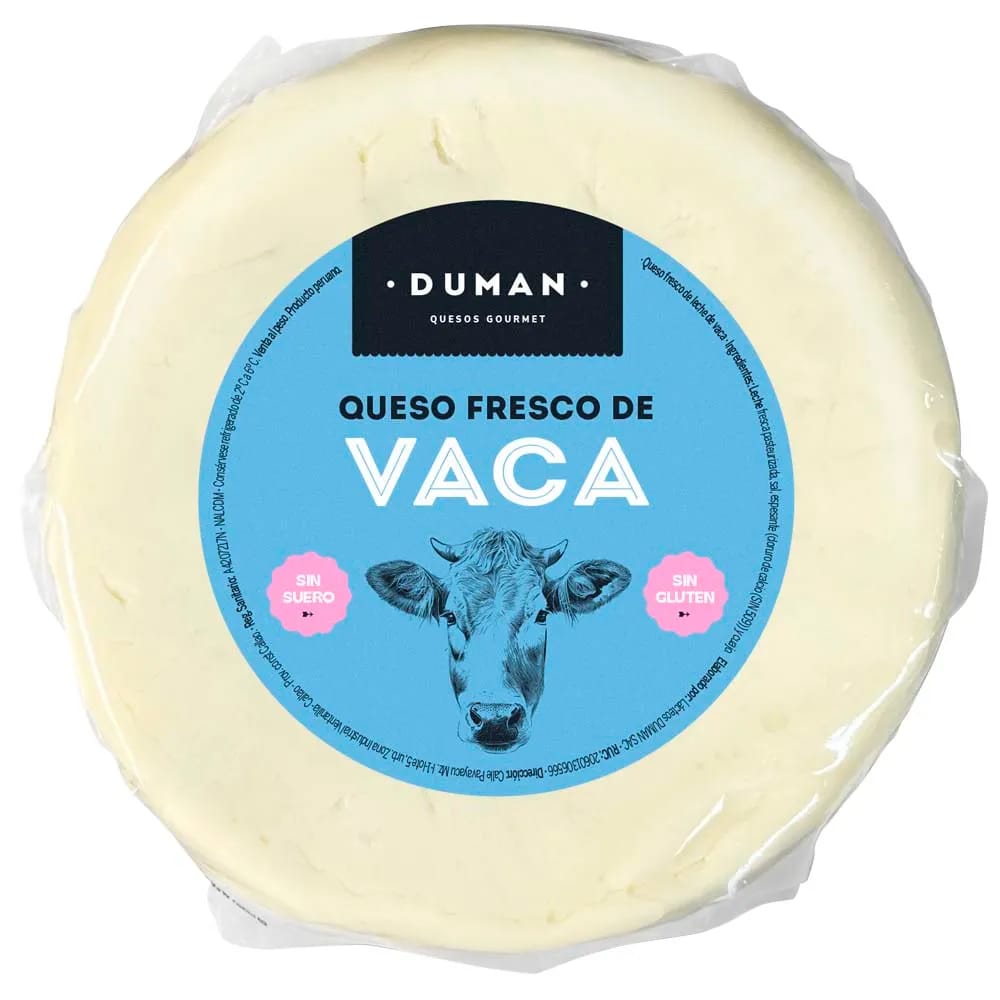 Queso Fresco de Vaca DUMAN x Kg Queso Fresco de Vaca DUMAN  x Kg