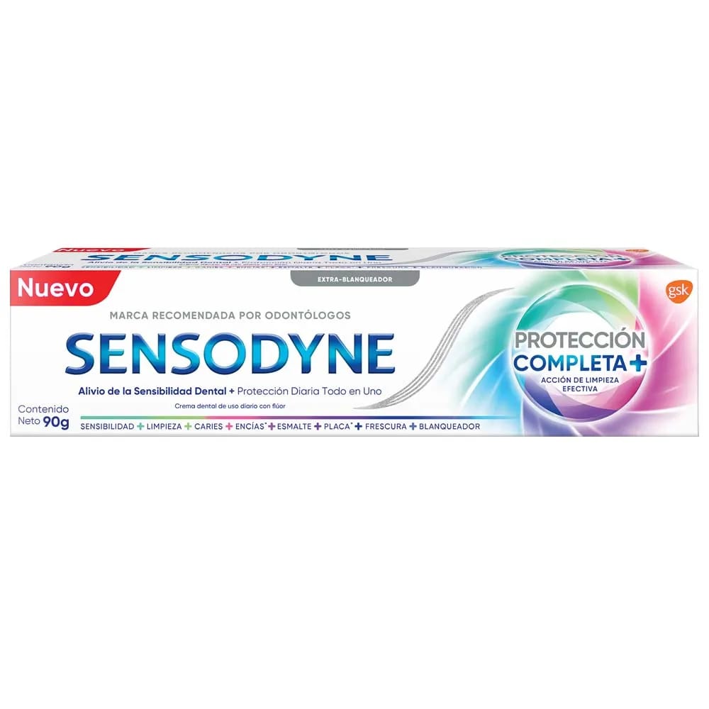 Crema Dental SENSODYNE Proteccion Completa Dientes Sensibles Caja 90g