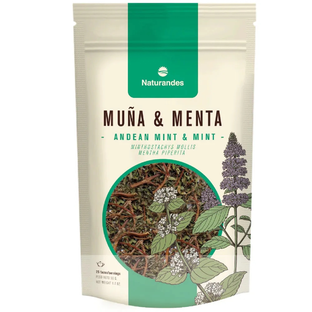 Infusión Muña y Menta NATURANDES Doypack 50g