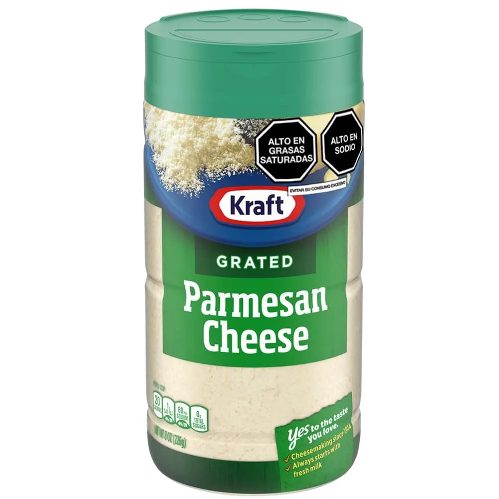 Queso Parmesano Rallado KRAFT Frasco 226g