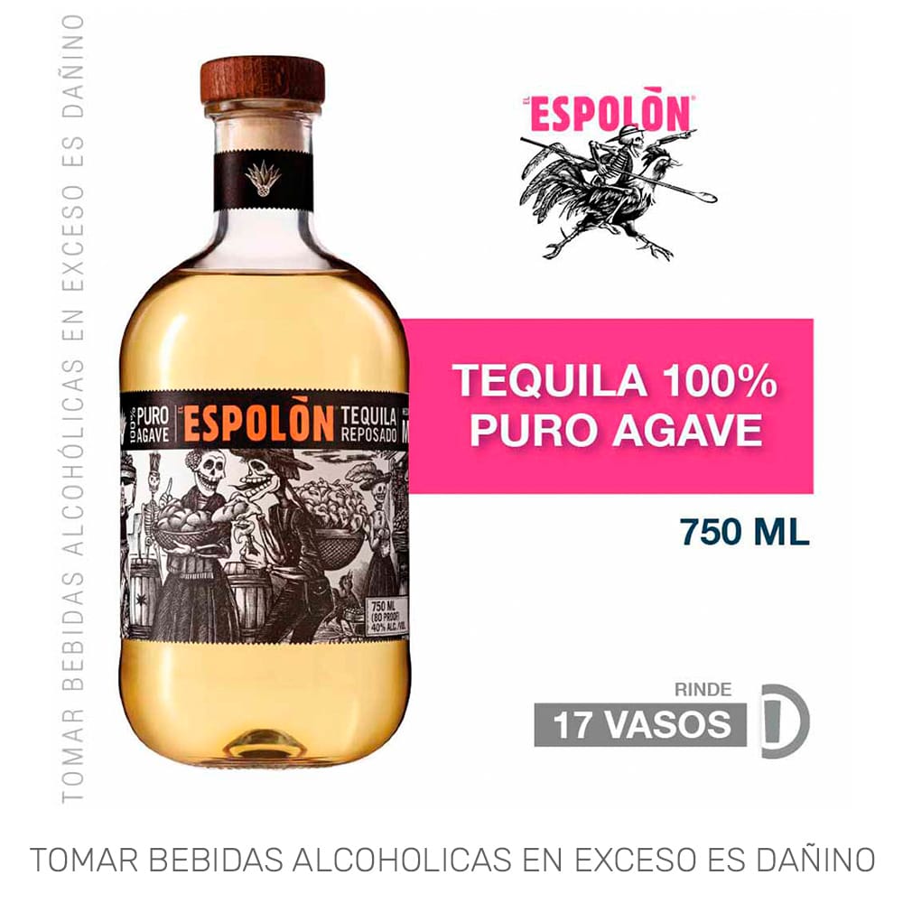 Tequila ESPOLON Reposado Botella 750ml