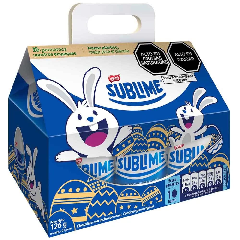 Huevo de Pascua SUBLIME Envoltura 21g Paquete 6un