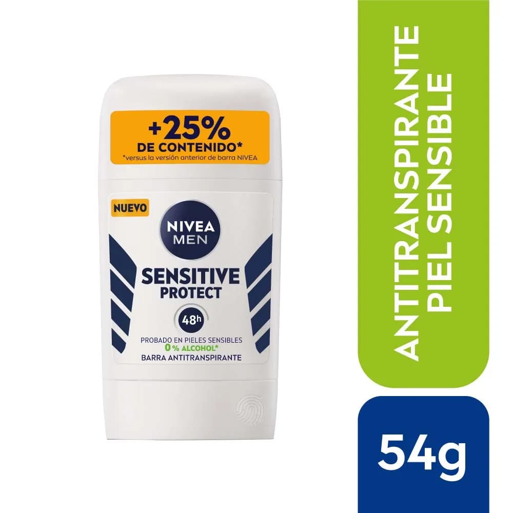 Desodorante para Hombre en Barra NIVEA Men Sensitive Protect Frasco 54g
