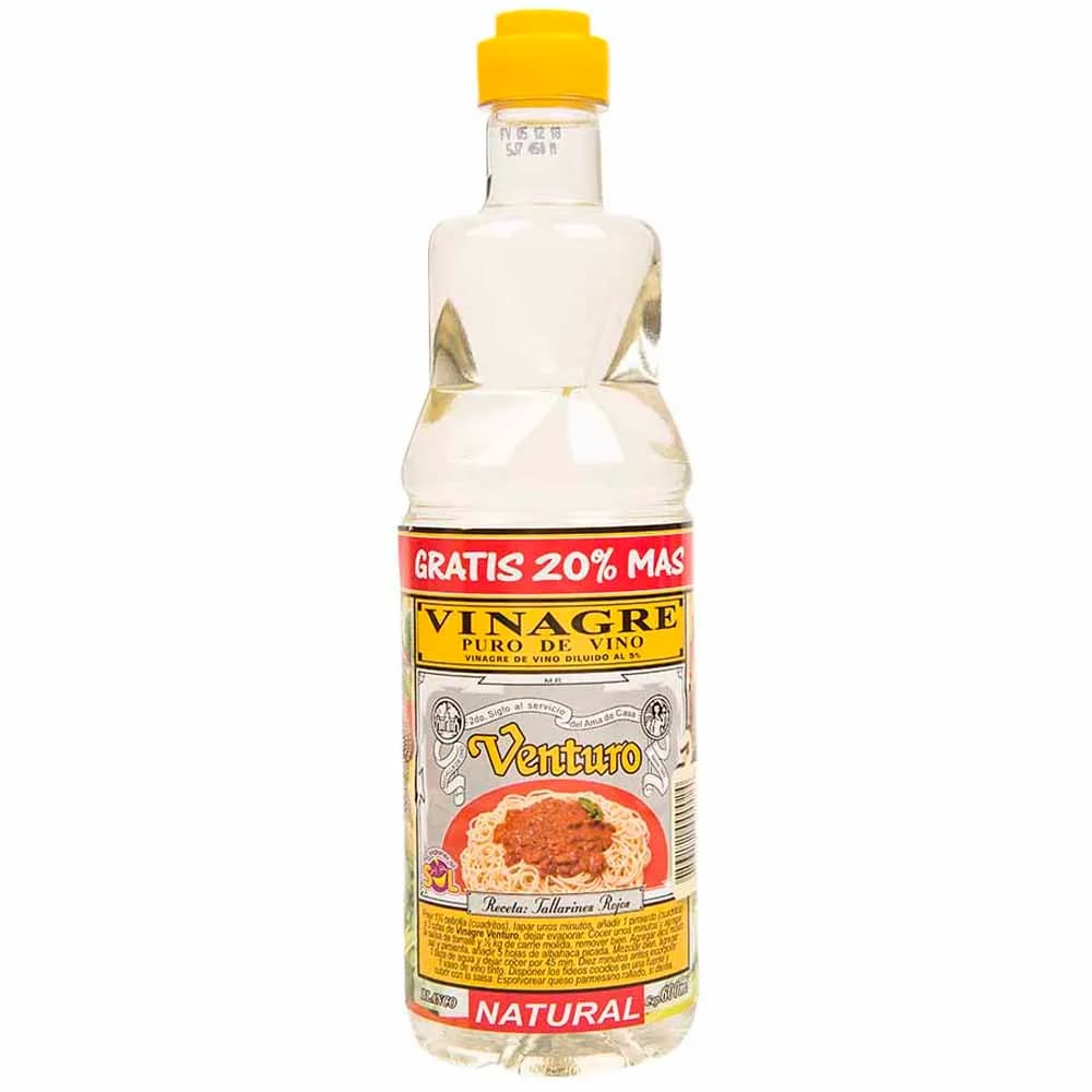 Vinagre Blanco VENTURO Botella 600ml