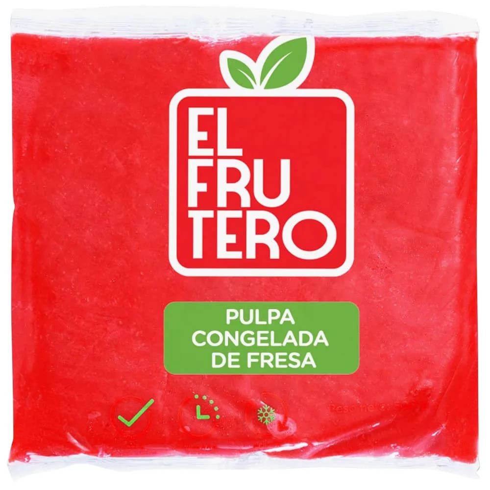 Pulpa de Fresa Congelada EL FRUTERO Bolsa 500g