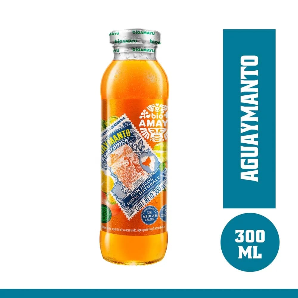Jugo BIO AMAYU Sabor Aguaymanto Botella 300ml