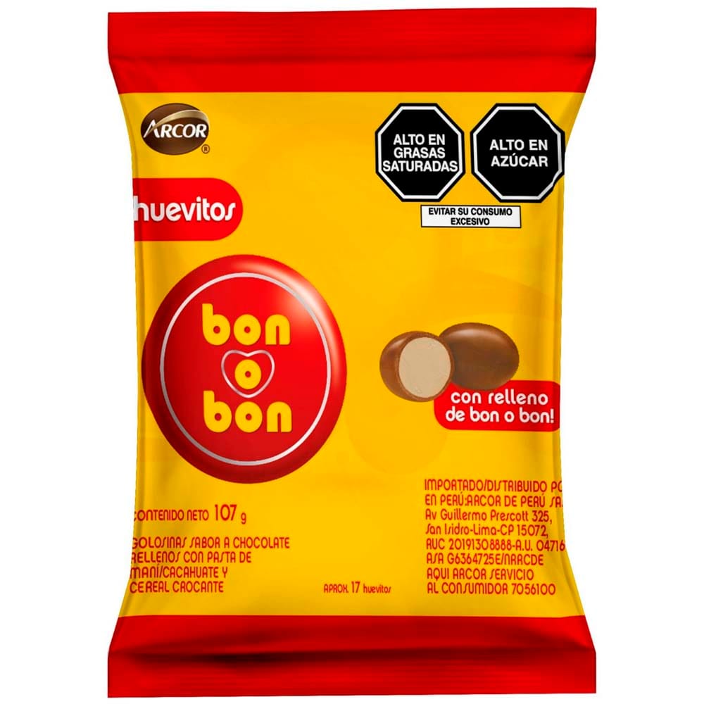 Huevitos de Pascua BON O BON Bolsa 107g
