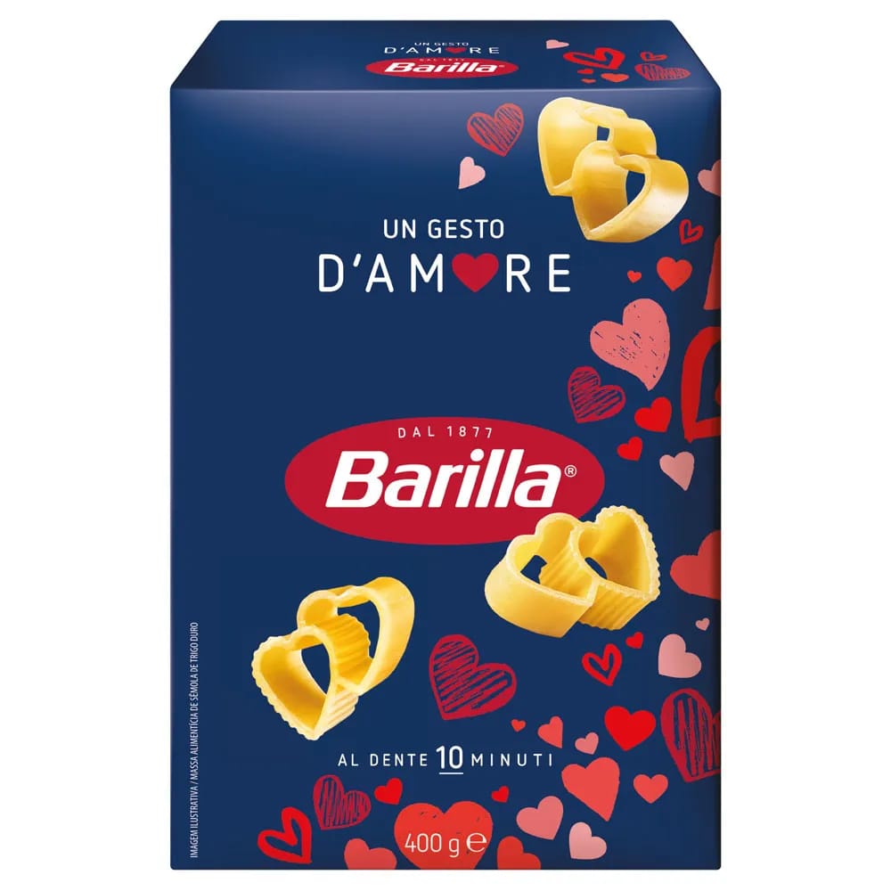 Pasta en Forma de Corazón BARILLA Love Caja 400g