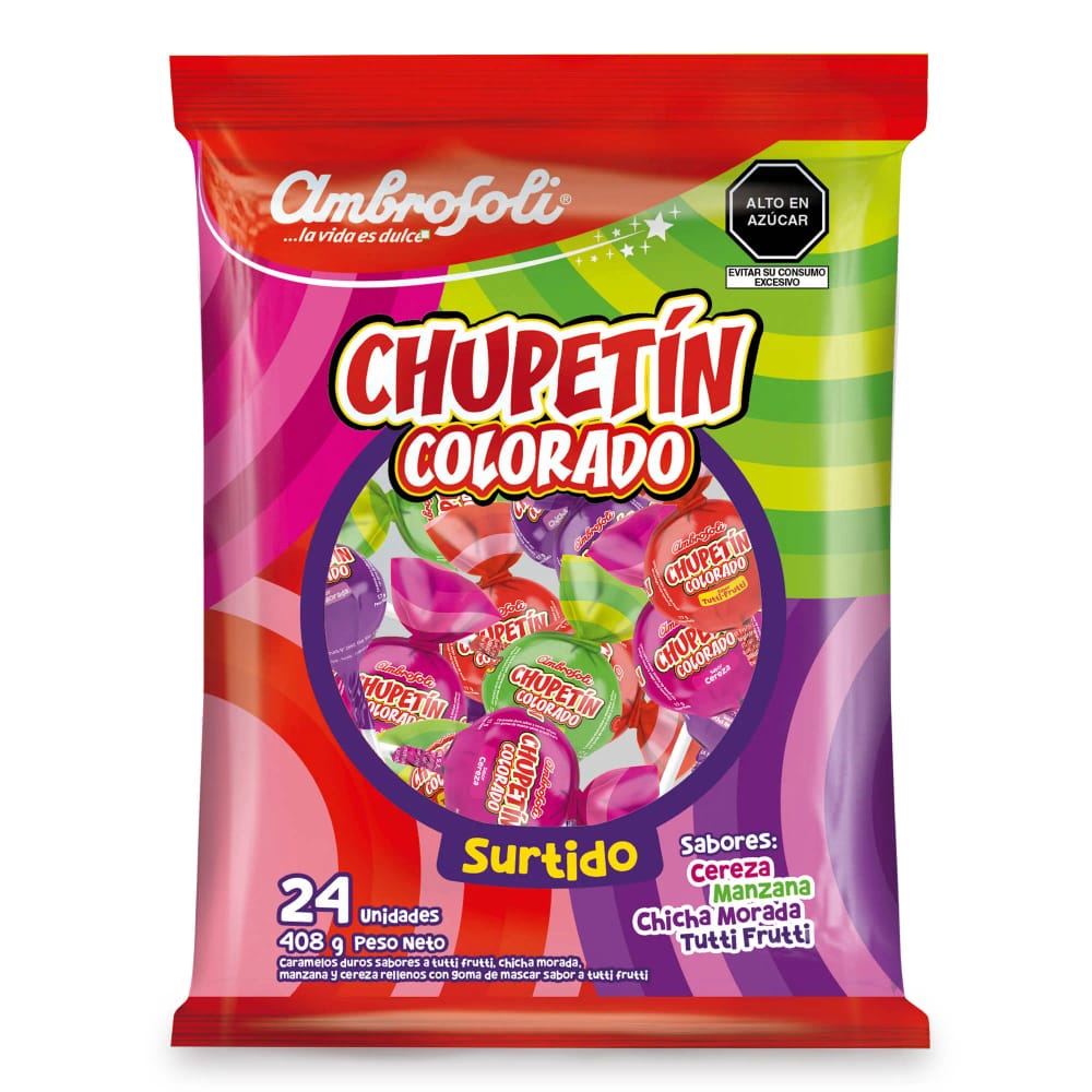 Chupetín Colorado AMBROSOLI Surtidos Bolsa 425g