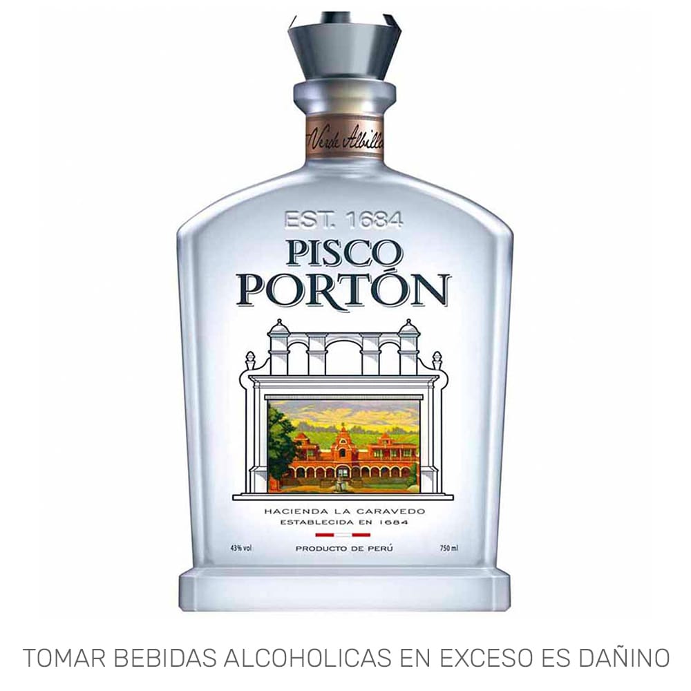 Pisco PORTÓN Mosto Verde Albilla Botella 750ml