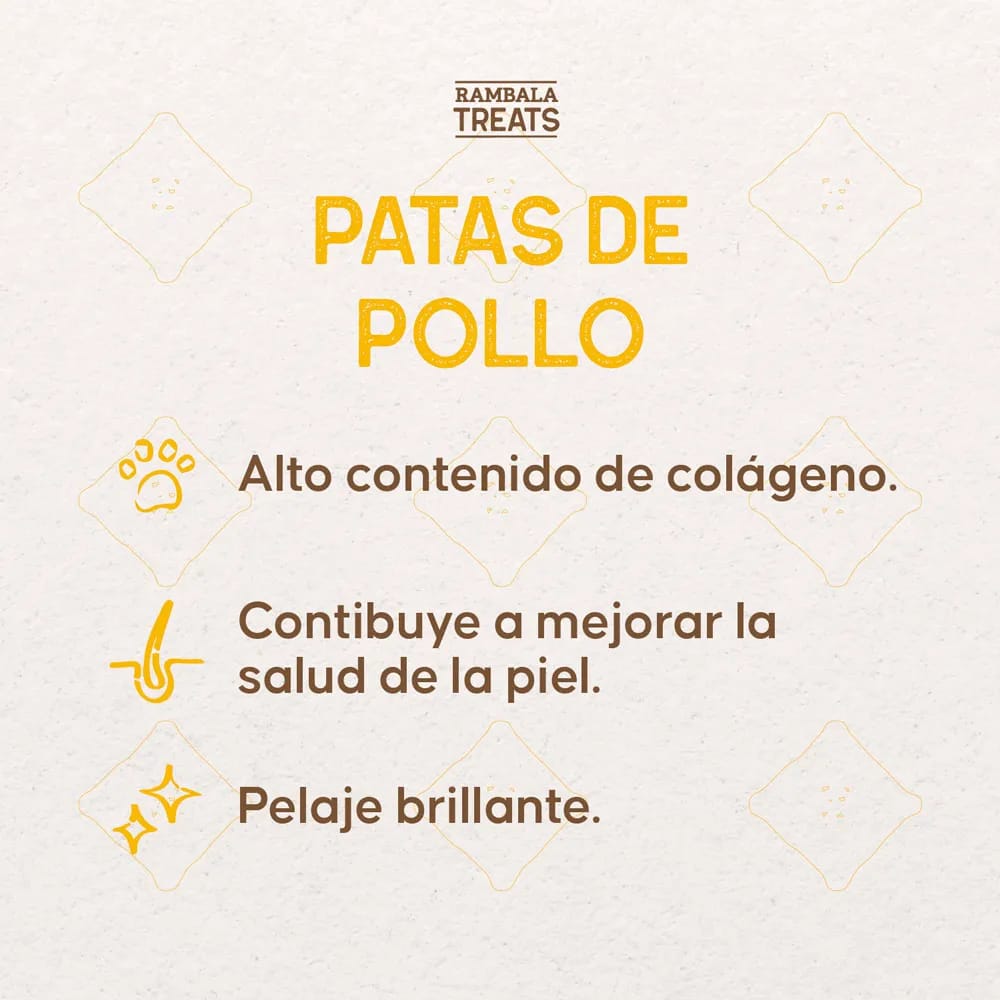 Alimento para Perro RAMBALA Snack Patas de Pollo Doypack 10un