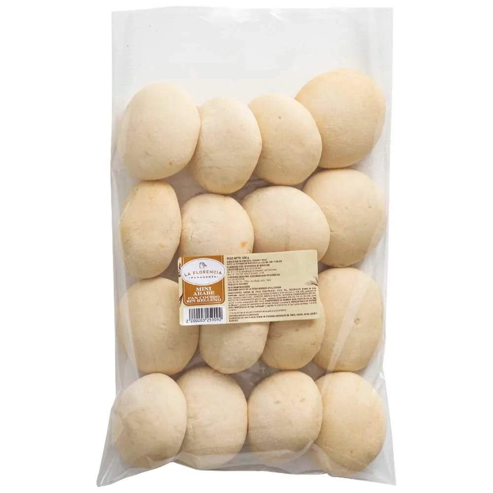 Pan Mini Árabe LA FLORENCIA Bolsa 550g