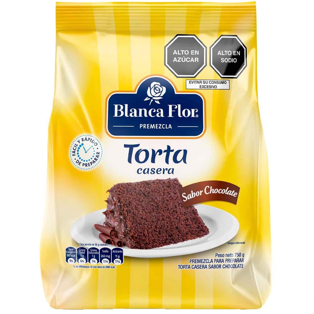 Pre Mezcla para Torta de Chocolate BLANCA FLOR Bolsa 750g