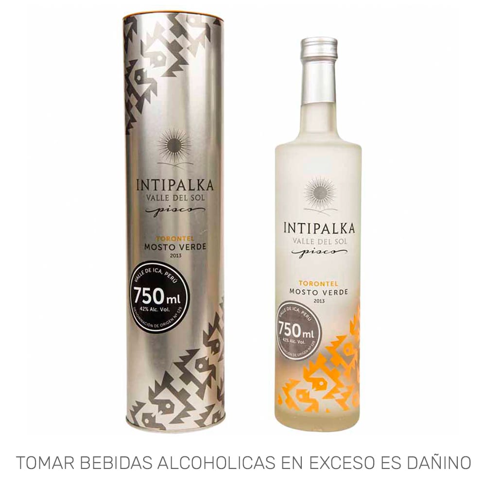 Pisco INTIPALKA Mosto Verde Torontel Botella 750ml