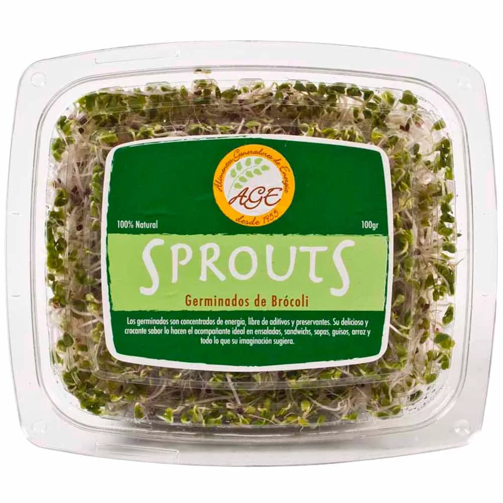 Germinados de Brócoli AGE SPROUTS Bandeja 100g
