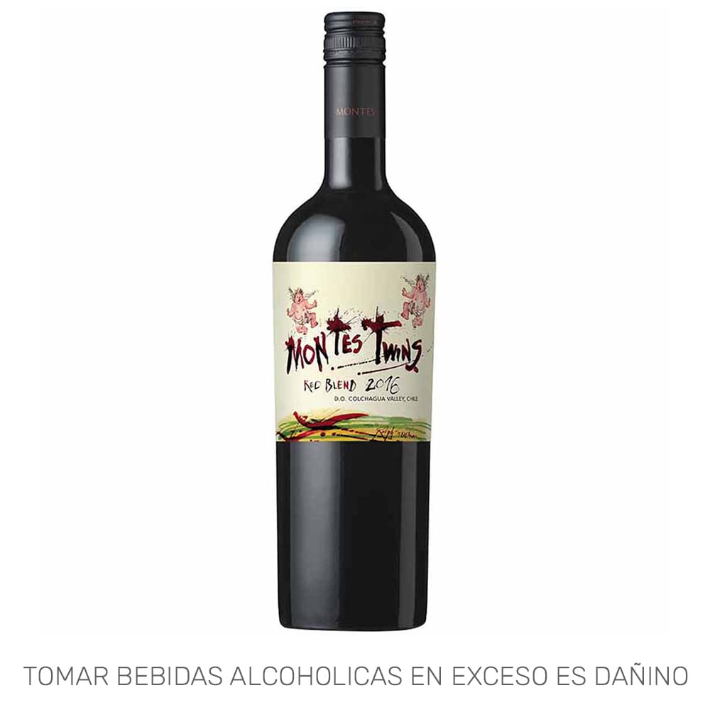 Vino Tinto MONTES Twins Malbec Cabernet Sauvignon Botella 750ml