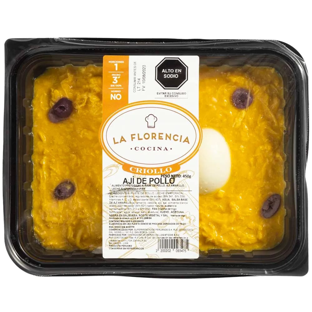 Lunch Ají de Pollo LA FLORENCIA 450g