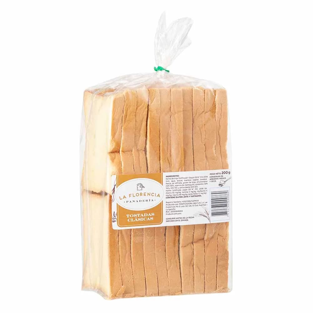 Tostadas Clásicas LA FLORENCIA Bolsa 200g