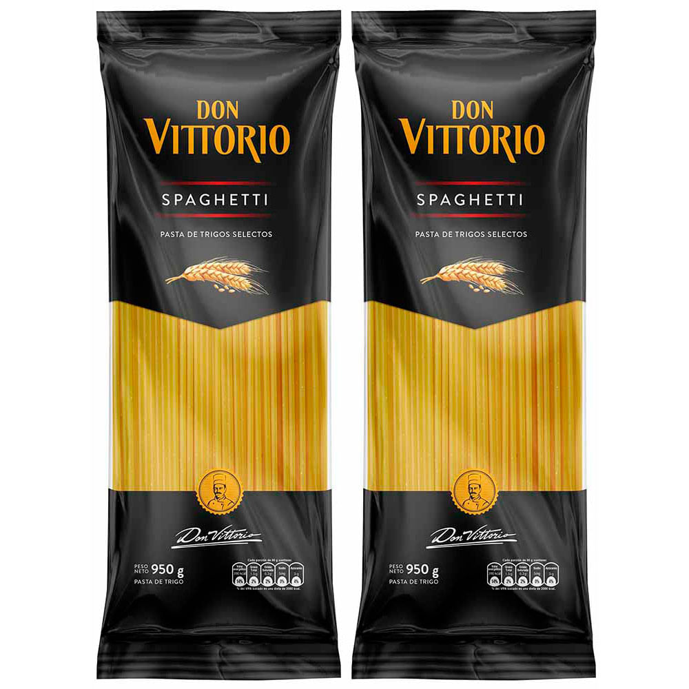 Pack Fideo Spaghetti DON VITTORIO Bolsa 950g x 2un