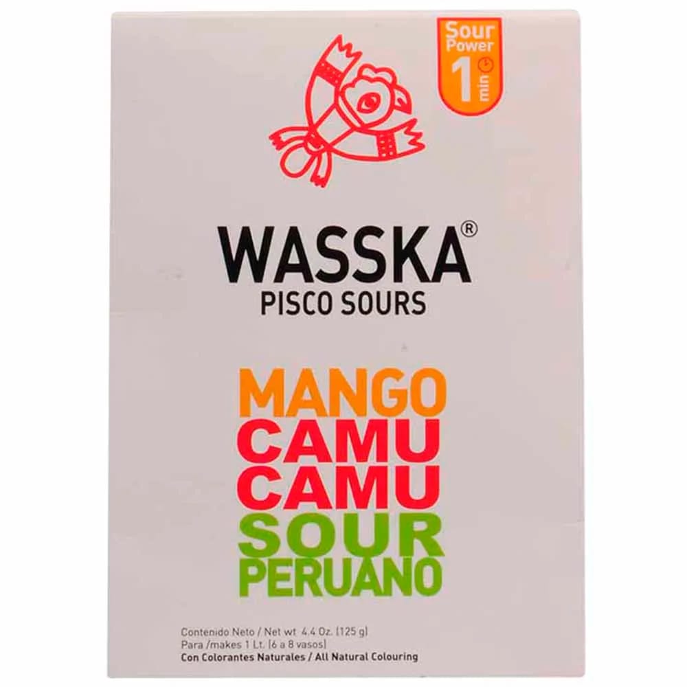 Sour WASSKA Mango y Camu Camu Caja 125g