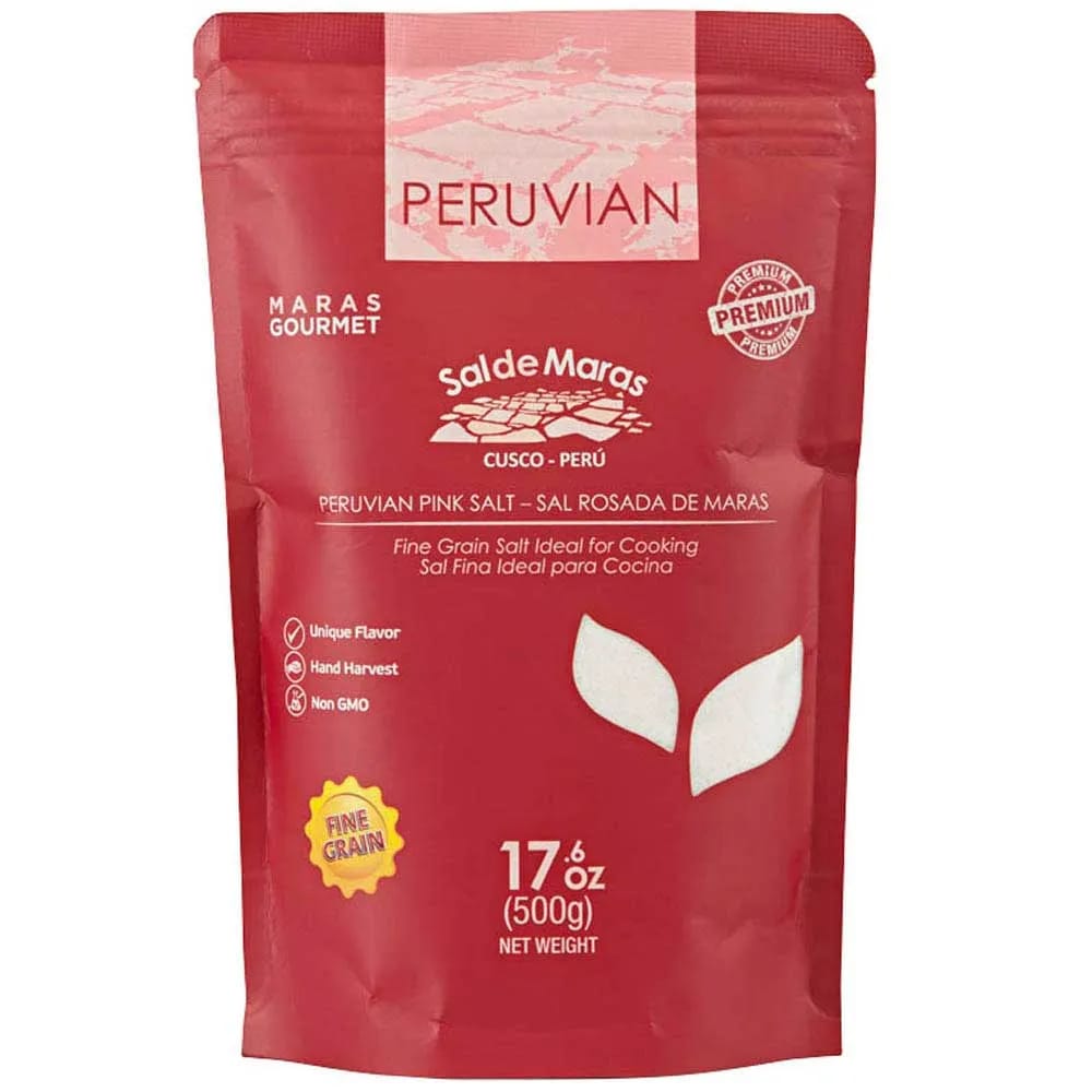 Sal Rosada de Maras PERUVIAN Fina Bolsa 500g