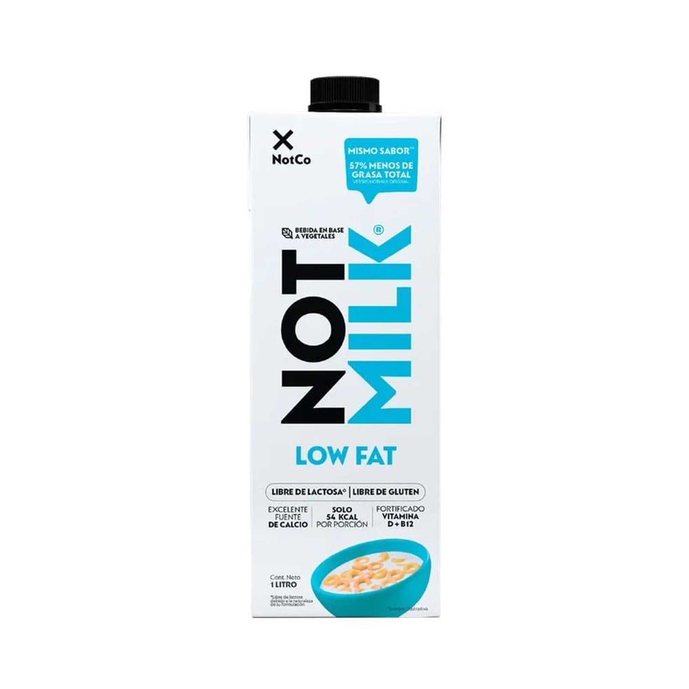 Bebida Vegetal NOT MILK Low Fat Caja 1L