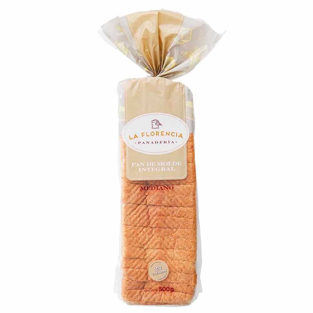 Pan de Molde Integral LA FLORENCIA Bolsa 500g