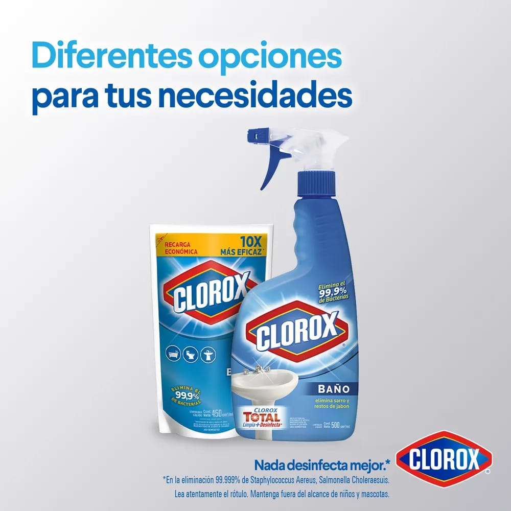 Desinfectante CLOROX Baño Doypack 450ml