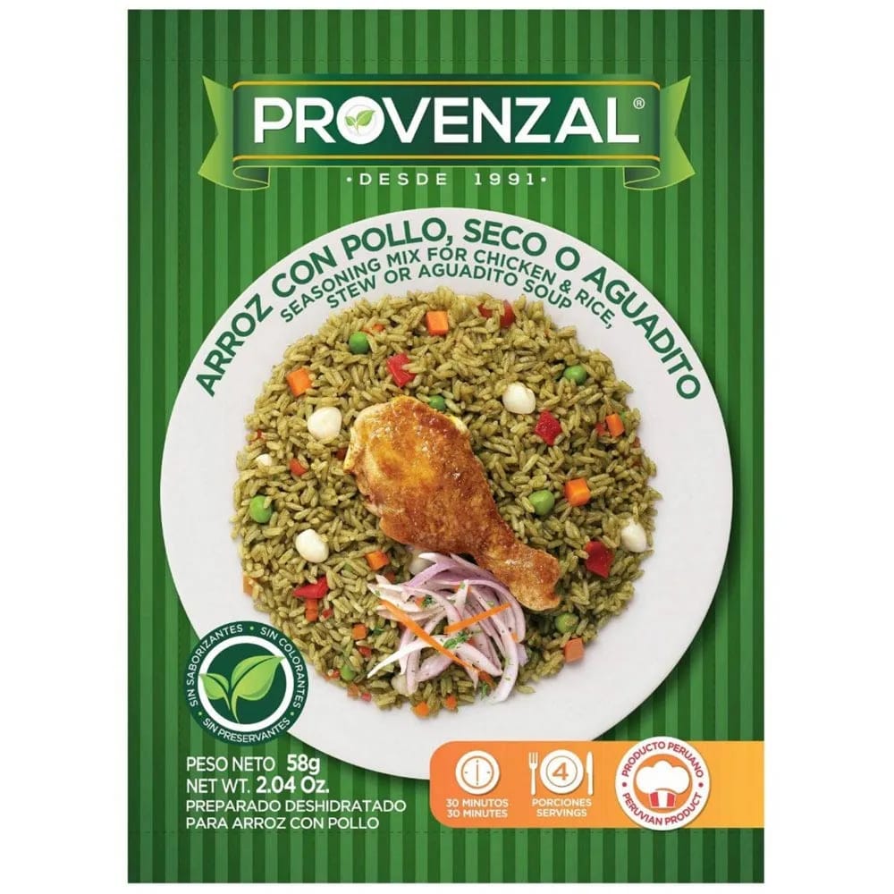 Arroz con Pollo Seco o Aguadito PROVENZAL Sachet 58g