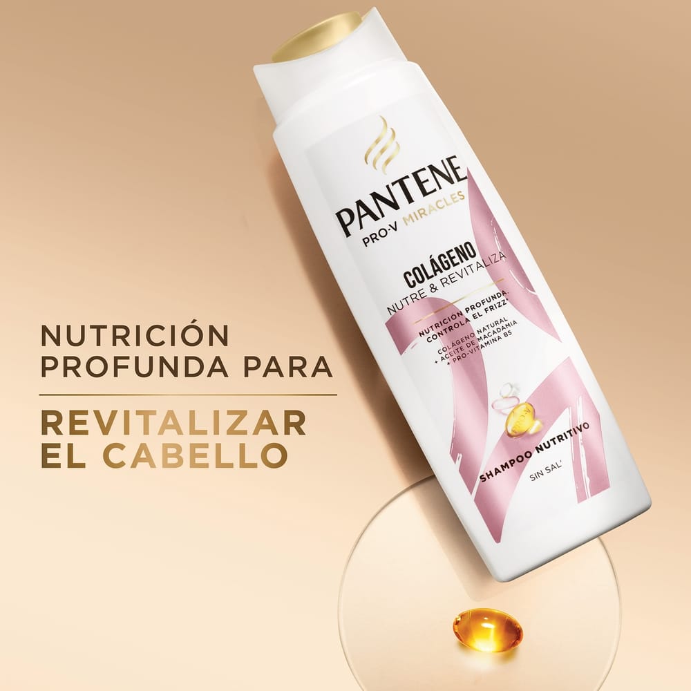 Shampoo PANTENE PRO-V Miracles Colágeno Nutre & Revitaliza Botella 510ml