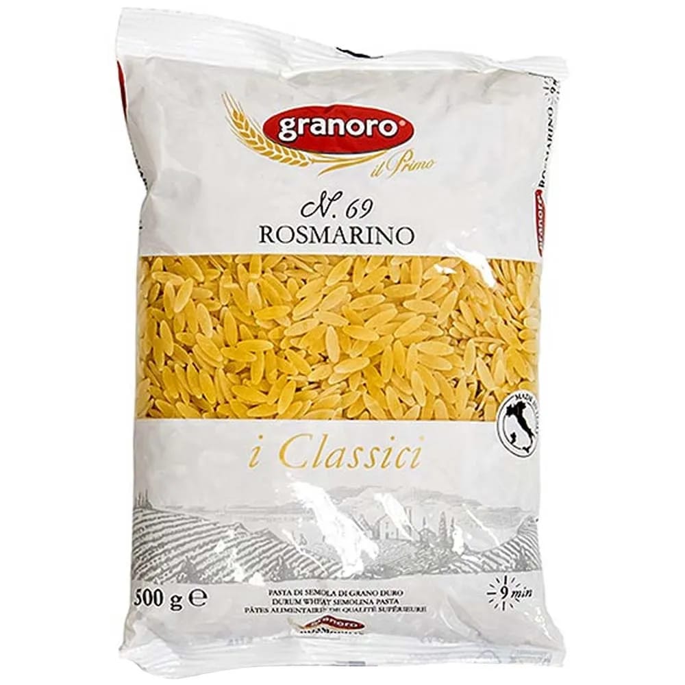 Pasta de Sémola GRANORO Rosmarino Bolsa 500g