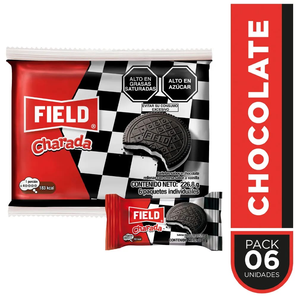 Galletas FIELD Charada Sixpack Paquete 226.8g