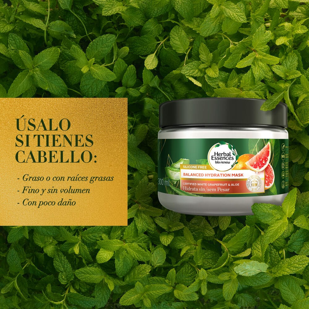 Tratamiento Capilar HERBAL ESSENCES White Grape Fruit Pote 300ml