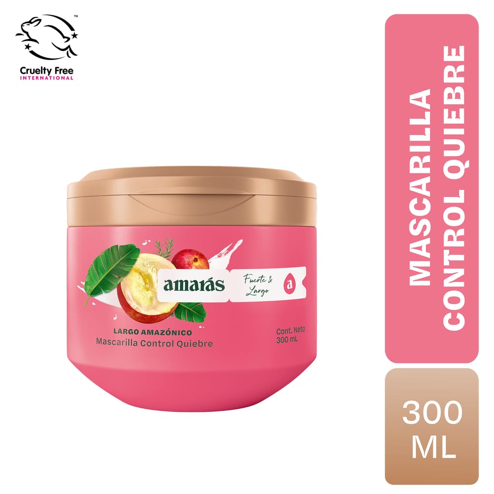 Mascarilla Capilar Fortalecedora AMARÁS Largo Amazónico Pote 300ml