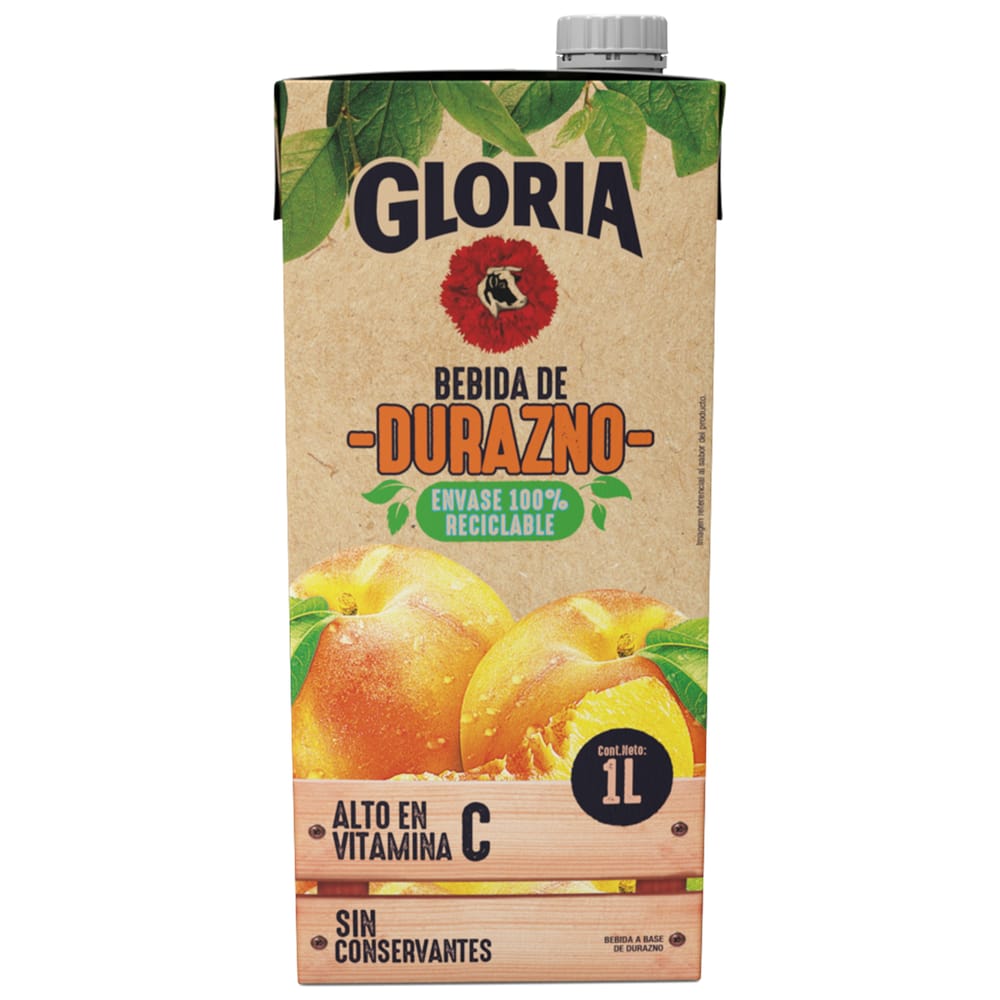 Bebida GLORIA Durazno Caja 1L