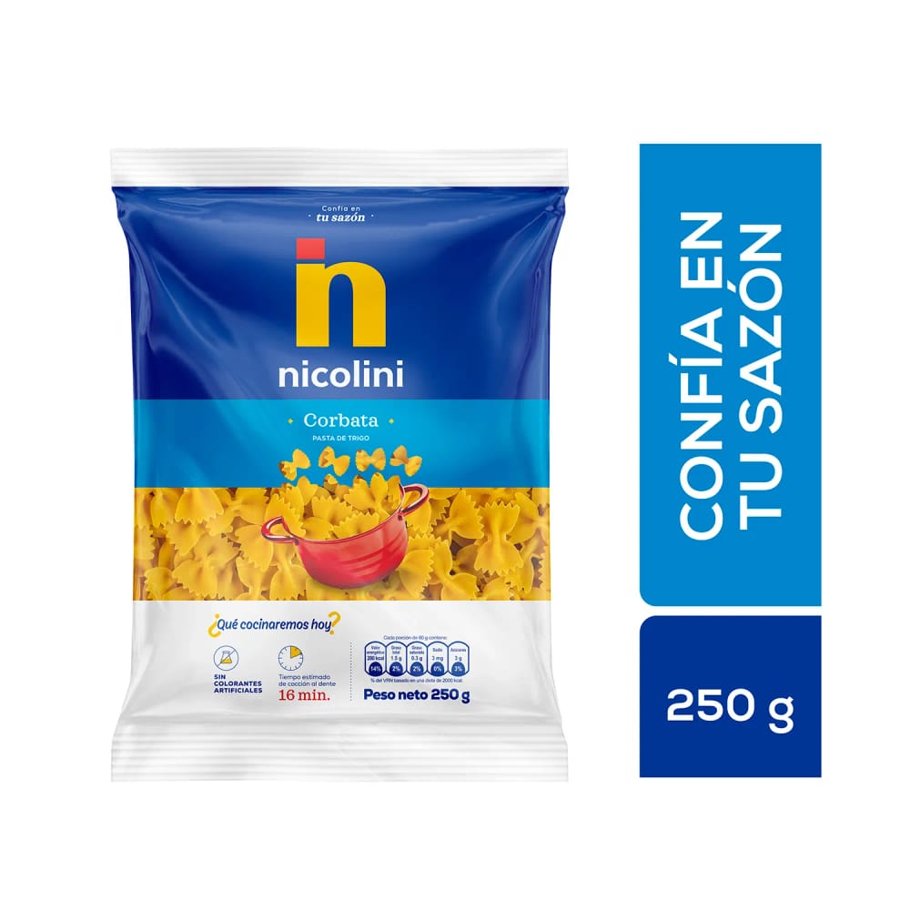 Fideos Corbata NICOLINI Bolsa 250g