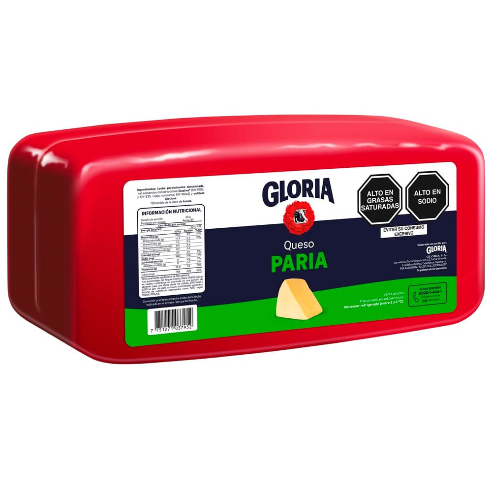 Queso Paria Molde GLORIA x Kg