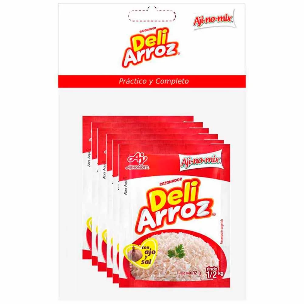 Sazonador AJINOMIX Deli Arroz Paquete 6un