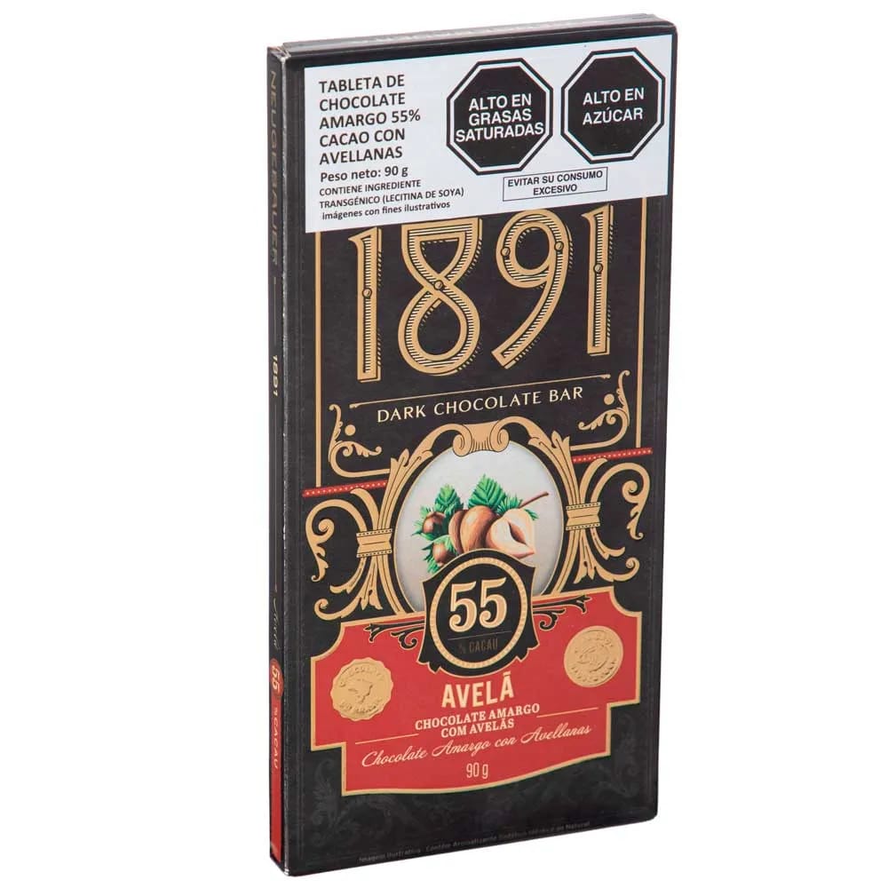 Tableta de Chocolate Avellana 1891 Tableta 90g