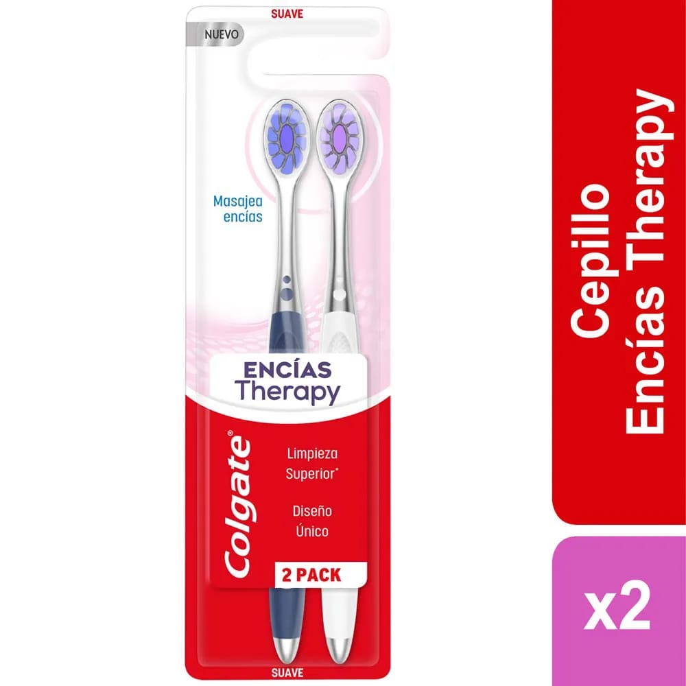 Cepillo de Dientes COLGATE Encías Therapy Paquete 2un